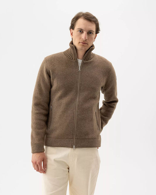 Holebrook Mans Zip Windproof - Walnut