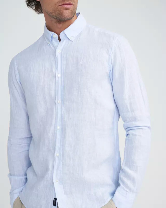 Holebrook Markus Shirt - White/Light Blue