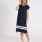 Holebrook Nadja Dress - Navy/Off White