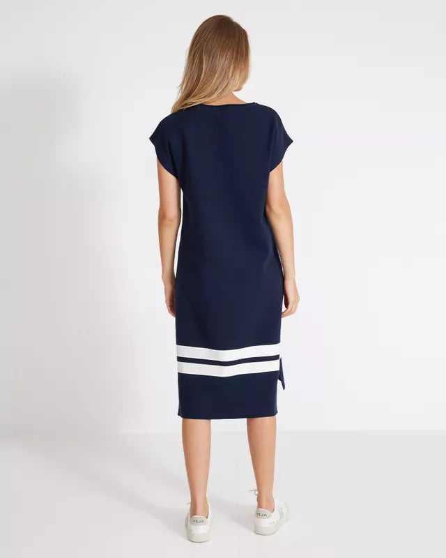 Holebrook Nadja Dress - Navy/Off White