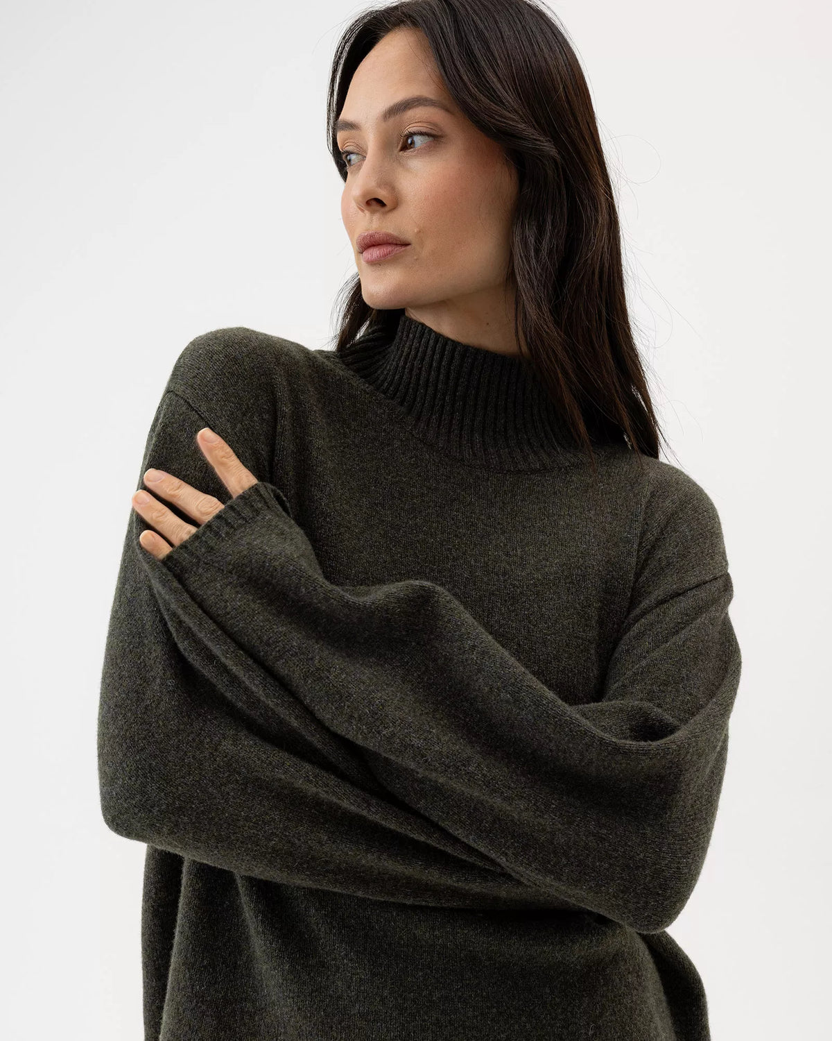 Holebrook Veronika Turtle Neck - Forest Green