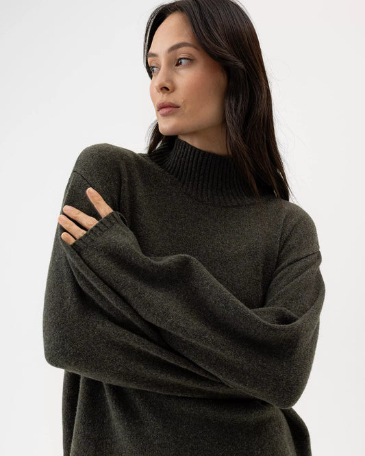 Holebrook Veronika Turtle Neck - Forest Green