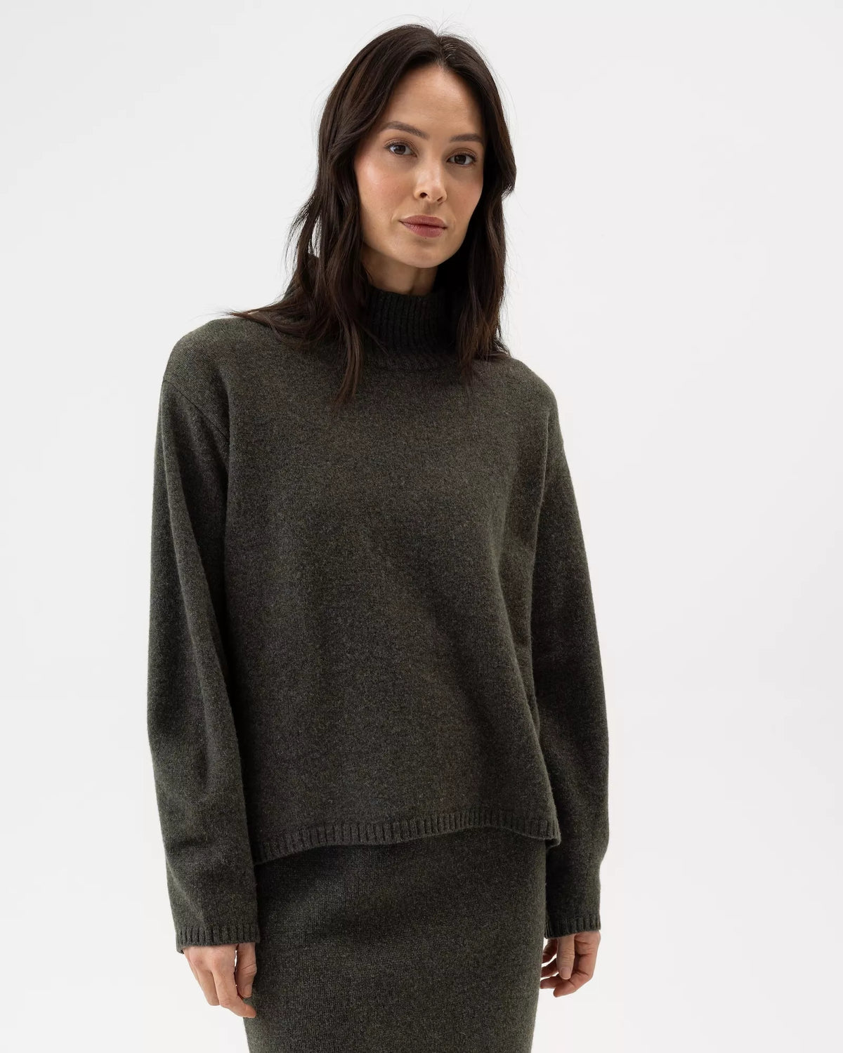 Holebrook Veronika Turtle Neck - Forest Green