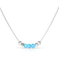 Harbour Silver Delicate Opalite Bead Necklace