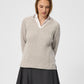 Red Green Jamile Bobble Knit - Off White Melange