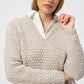 Red Green Jamile Bobble Knit - Off White Melange