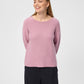 Red Green Julia Knit - Pale Pink Melange