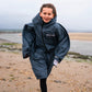 Dryrobe Advance Kids Changing Robe - Dark Grey/Orange