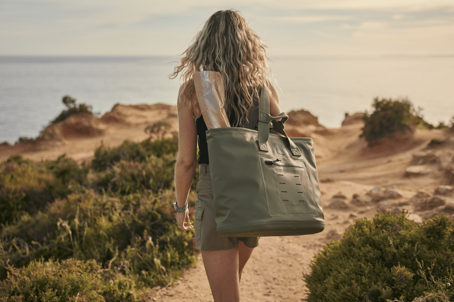 Red Paddle Co Waterproof Tote Bag - Olive Green
