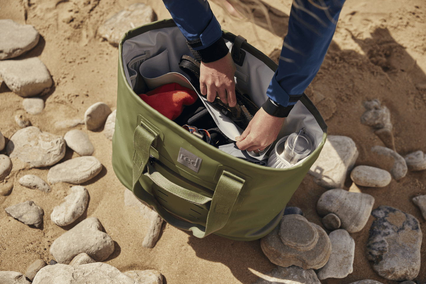 Red Paddle Co Waterproof Tote Bag - Olive Green