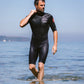 C-Skins Element 3:2 Mens Shorti - Anthracite/Black/Neon Flare