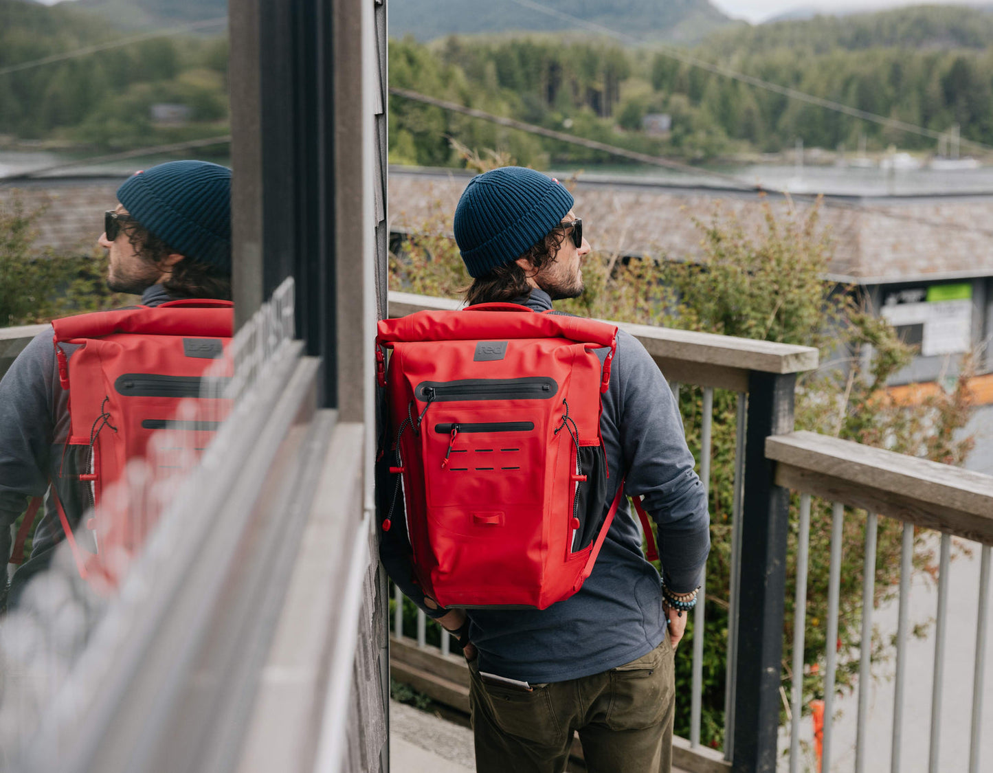 Red Paddle Co Adventure Waterproof Backpack 30L - Limited Edition Berry Red