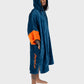 Dryrobe Full-Zip Organic Towel Robe - Deep Sea Blue