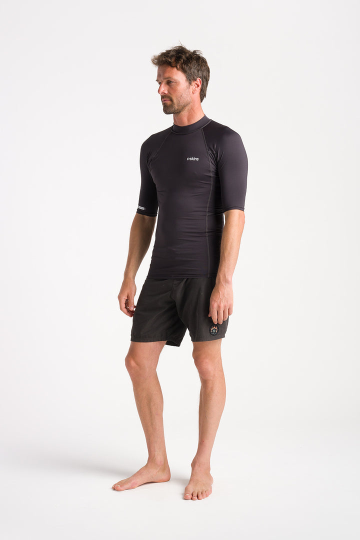 C-Skins NuWave UV Basics Mens Short Sleeve Vest - Anthracite