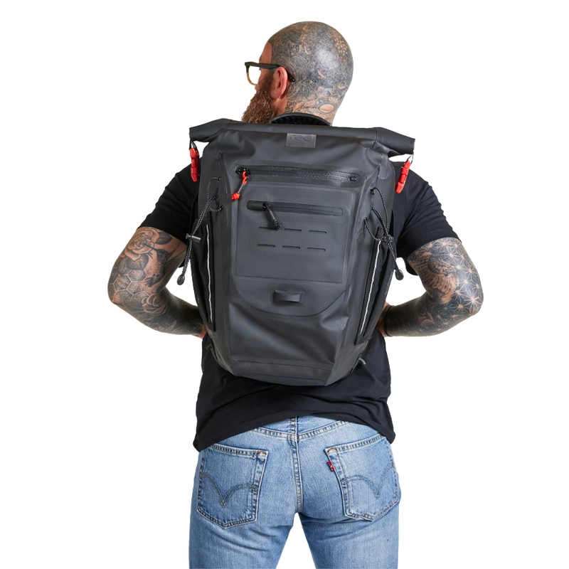 Red Equipment Adventure Waterproof Backpack 30L - Obsidian Black