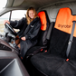 Dryrobe Single Car Seat Cover - Orange/Black