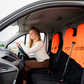 Dryrobe Single Car Seat Cover - Orange/Black