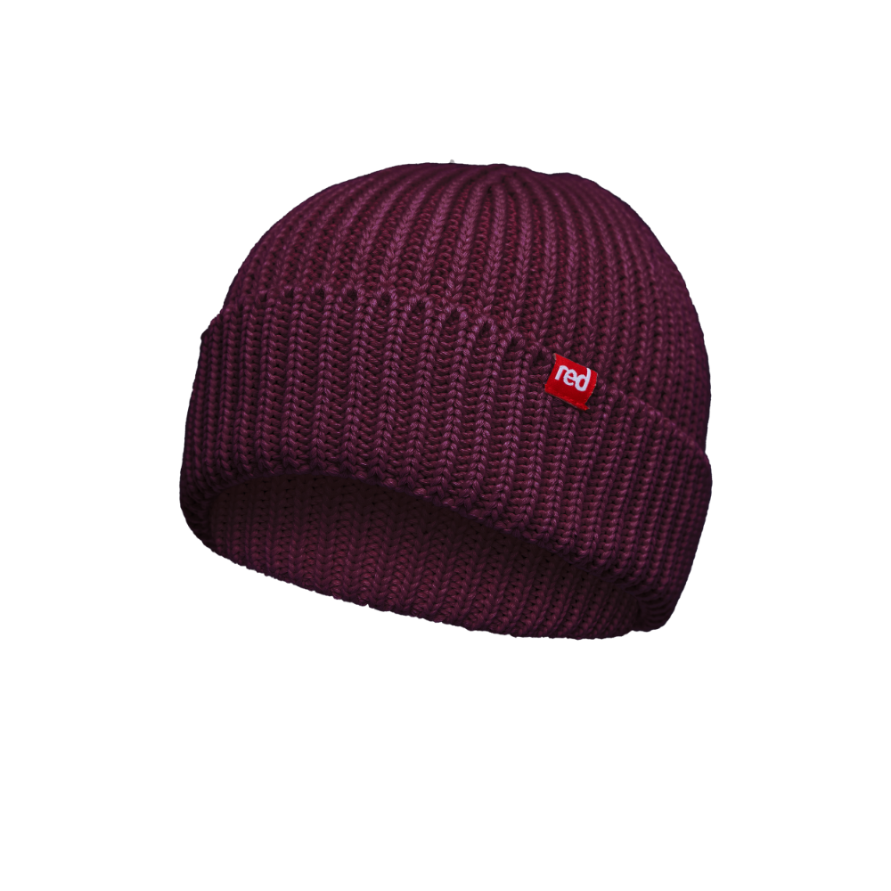 Red Paddle Co Flow Organic Cotton Beanie - Rich Burgundy