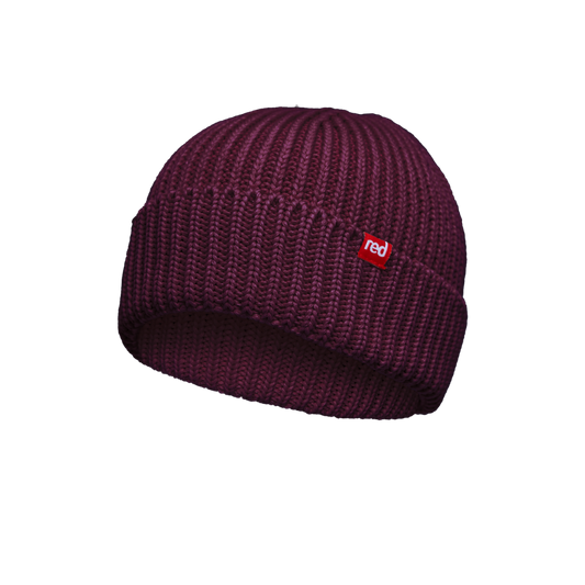 Red Paddle Co Flow Organic Cotton Beanie - Rich Burgundy