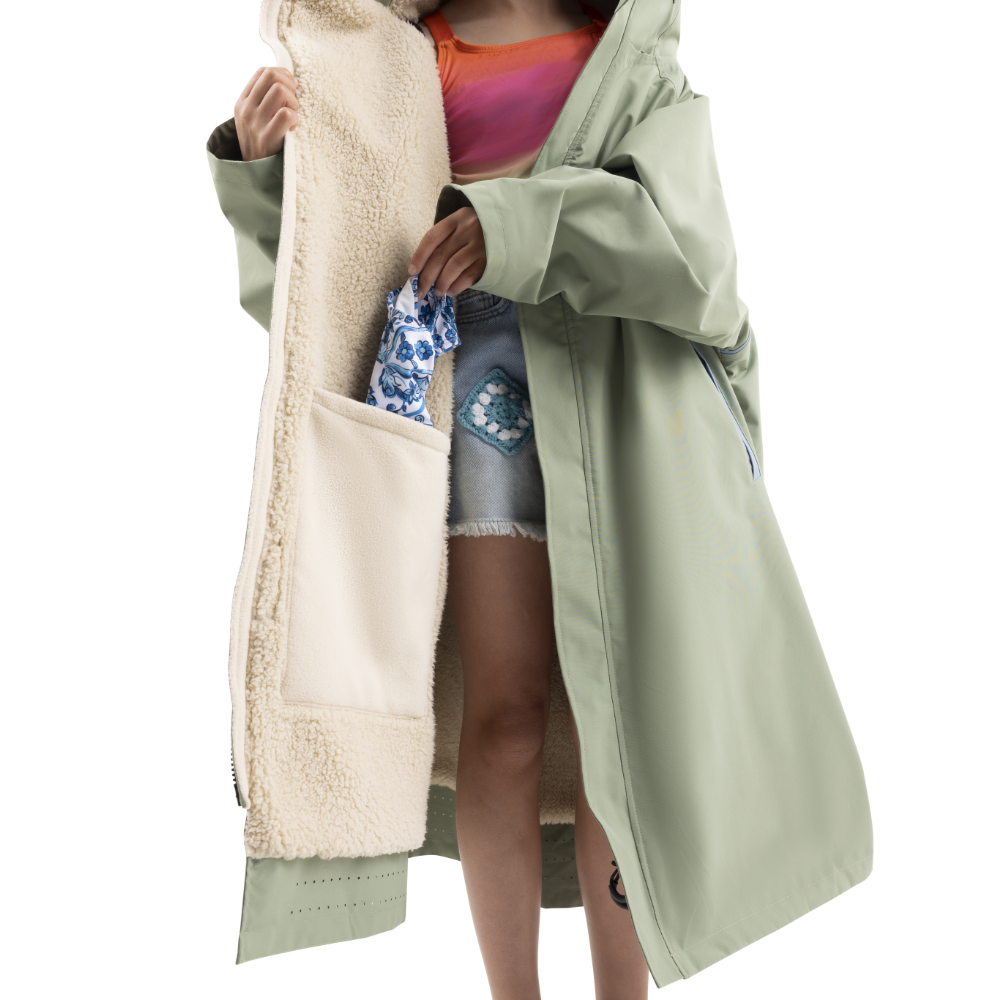 New! Red Paddle Co Kids Evo Pro Change Robe - Sage Green