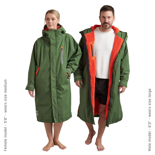 Red Paddle Co Long Sleeve Waterproof Changing Robe Alter Evo Pro - Forest Green