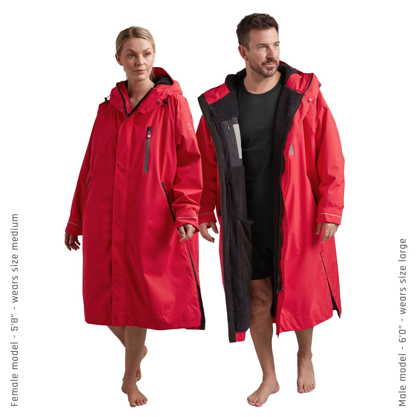 Red Paddle Co Long Sleeve Waterproof Changing Robe Alter Evo Pro - Siren Red