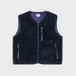 Billy Belt Women's Sleeveless Sherpa Jacket with Zip - Navy