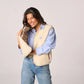 Billy Belt Womens Sleeveless Sherpa Gilet with Zip - Ivory
