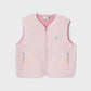 Billy Belt Womens Sleeveless Sherpa Gilet with Zip -Light Pink