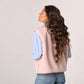 Billy Belt Womens Sleeveless Sherpa Gilet with Zip -Light Pink
