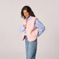 Billy Belt Womens Sleeveless Sherpa Gilet with Zip -Light Pink