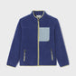Billy Belt Unisex Sherpa Jacket with Zip - Blue