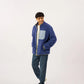 Billy Belt Unisex Sherpa Jacket with Zip - Blue