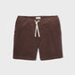 Billy Belt Velvet Cord Shorts - Brown