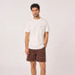 Billy Belt Velvet Cord Shorts - Brown