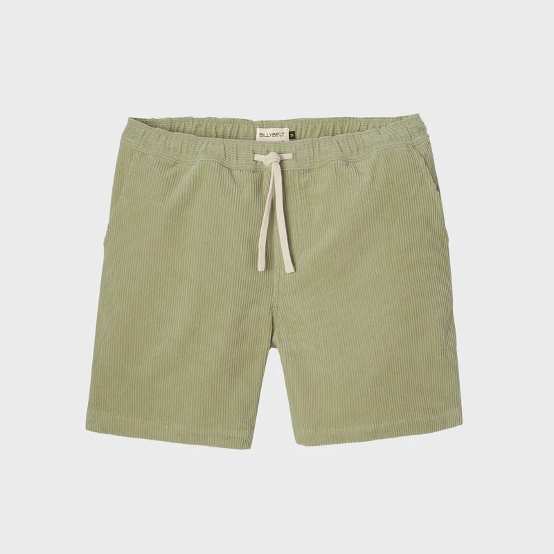 Billy Belt Velvet Cord Shorts - Anise