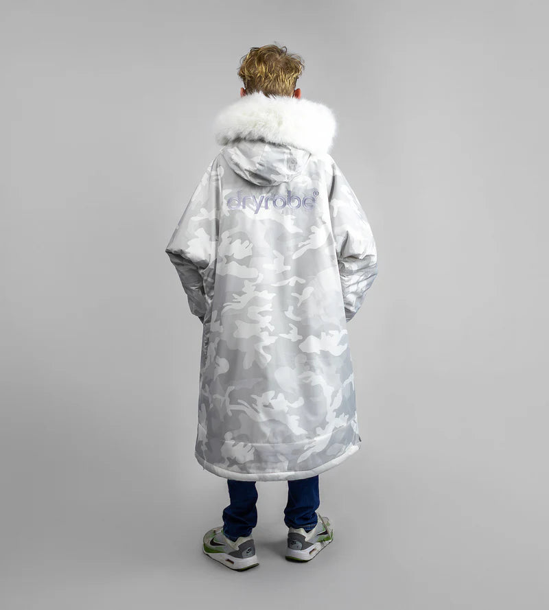 Dryrobe Kids Advance Alpine Changing Robe - Limited Edition White Camo