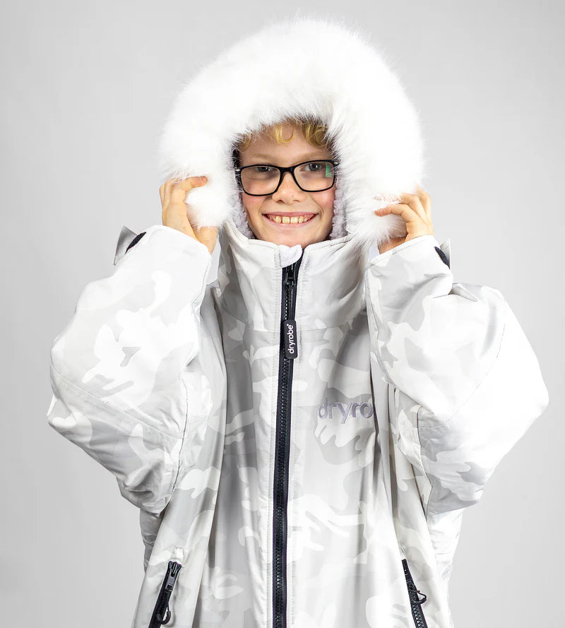 Dryrobe Kids Advance Alpine Changing Robe - Limited Edition White Camo