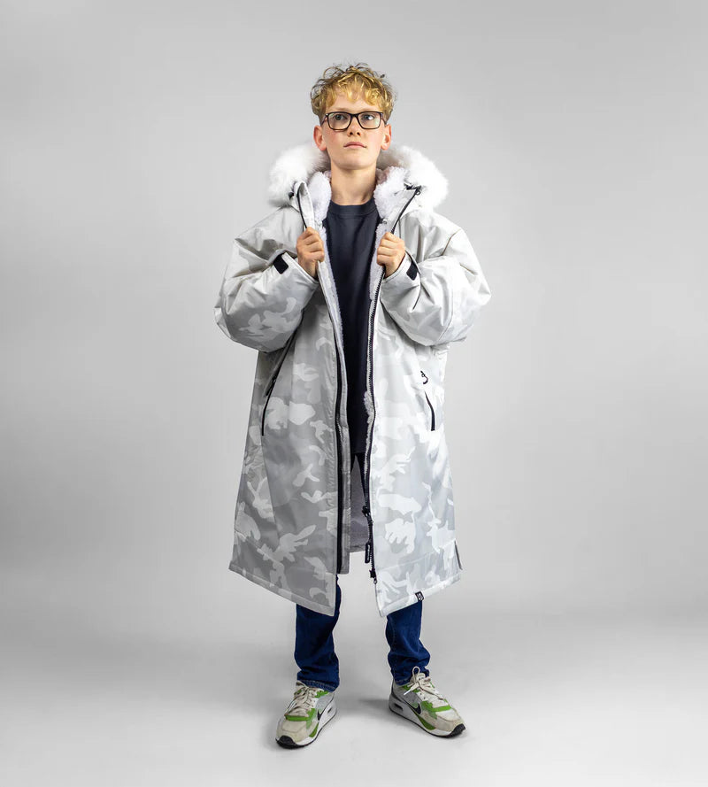 Dryrobe Kids Advance Alpine Changing Robe - Limited Edition White Camo