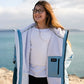 Dryrobe Advance Kids Changing Robe - Blue/Light Grey