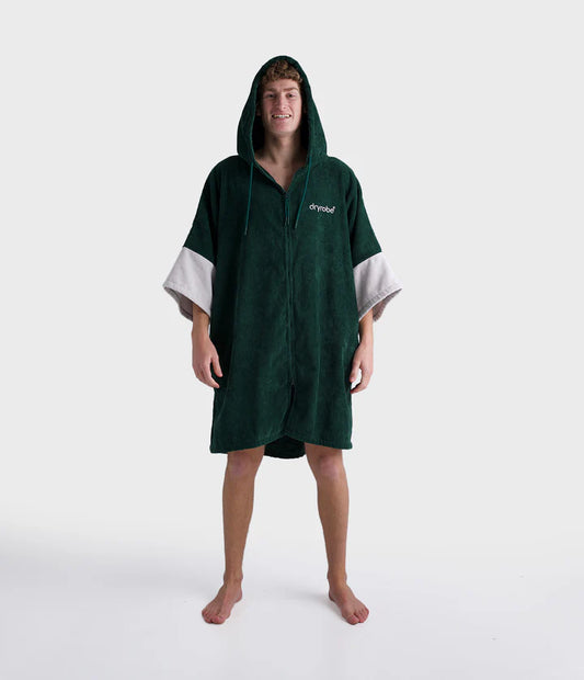 Dryrobe Full-Zip Organic Towel Robe - Sycamore Green