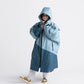 Dryrobe Advance Kids Changing Robe - Blue/Light Grey