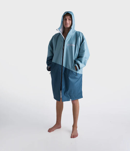 Dryrobe Advance Changing Robe Contrast - Blue/Light Grey