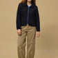 Red Green Saceline Fleece - Dark Navy
