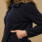 Red Green Saceline Fleece - Dark Navy