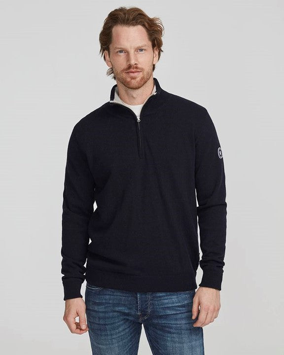 Holebrook Stellan T-Neck Windproof - Navy