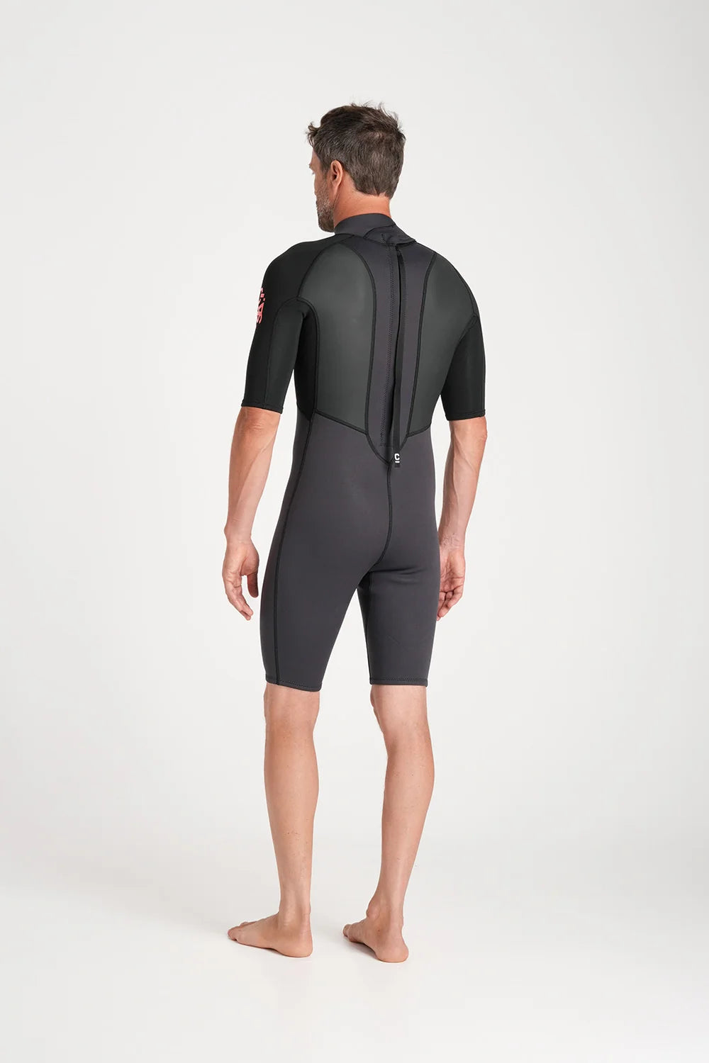 C-Skins Element 3:2 Mens Shorti - Anthracite/Black/Neon Flare