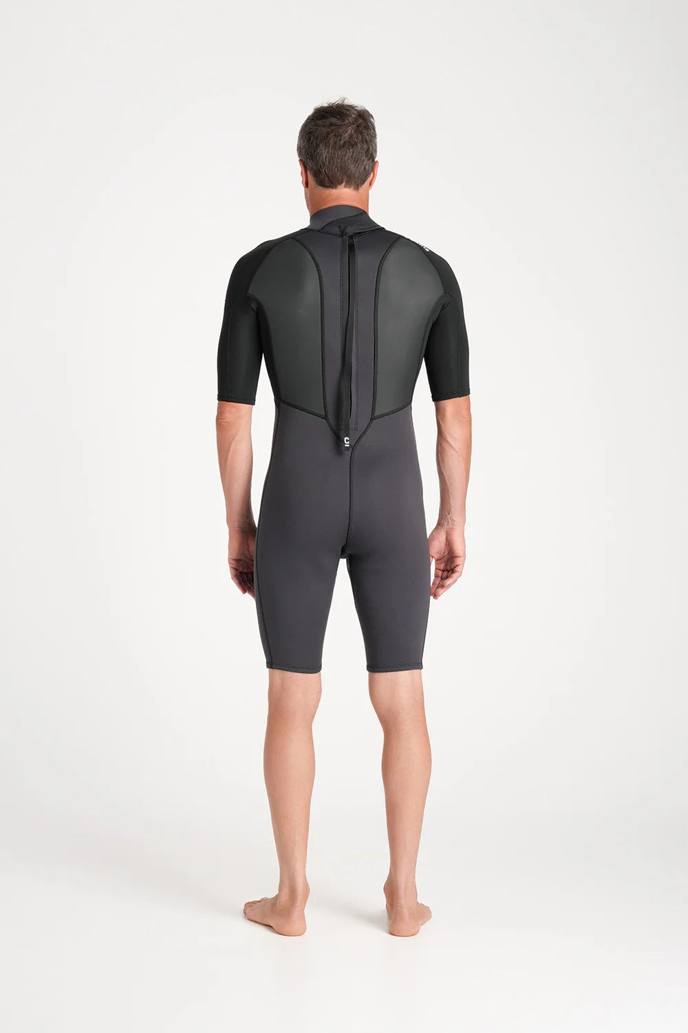 C-Skins Element 3:2 Mens Shorti - Anthracite/Black/Neon Flare