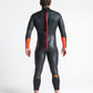 Swim Research 4:3 Mens GBS Back Zip Steamer - Black / Orange