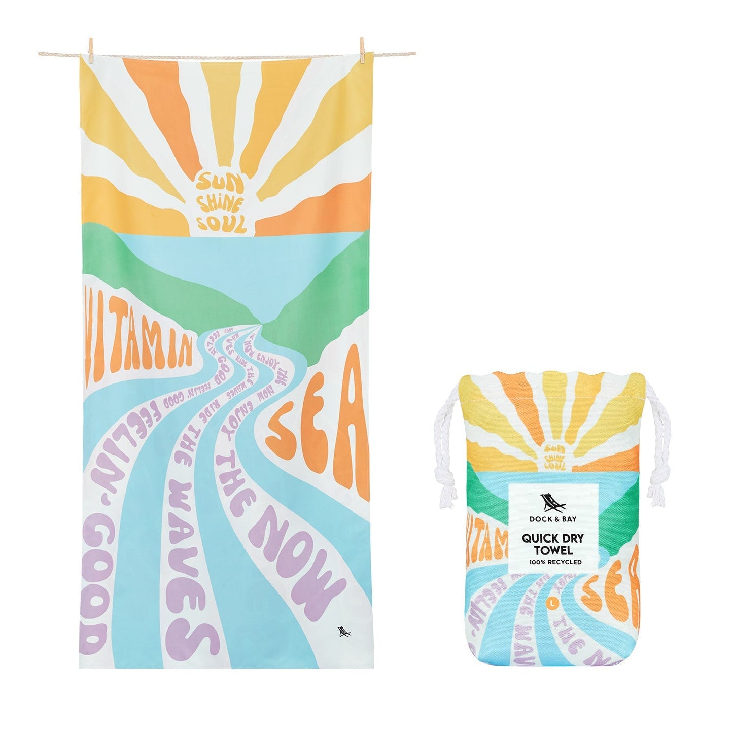 Dock & Bay Beach Towel - Vitamin Sea